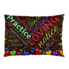 Loving Practice Agape Heart Pillow Case by Paksenen