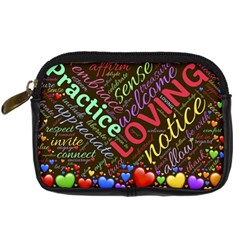 Loving Practice Agape Heart Digital Camera Leather Case by Paksenen