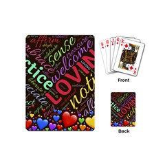 Loving Practice Agape Heart Playing Cards Single Design (mini) by Paksenen