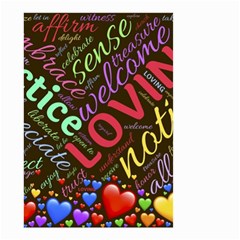 Loving Practice Agape Heart Small Garden Flag (two Sides) by Paksenen