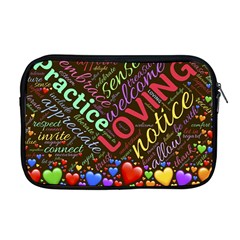 Loving Practice Agape Heart Apple Macbook Pro 17  Zipper Case by Paksenen