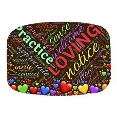 Loving Practice Agape Heart Mini Square Pill Box by Paksenen