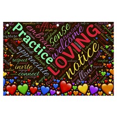 Loving Practice Agape Heart Banner And Sign 6  X 4 