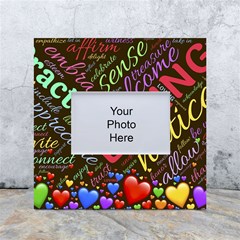 Loving Practice Agape Heart White Box Photo Frame 4  X 6  by Paksenen