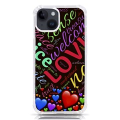 Loving Practice Agape Heart Iphone 14 Tpu Uv Print Case by Paksenen