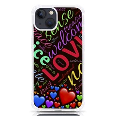 Loving Practice Agape Heart Iphone 13 Tpu Uv Print Case by Paksenen