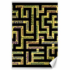 Mindset Stimulus Response Emotion Canvas 20  X 30  by Paksenen