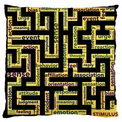 Mindset Stimulus Response Emotion Large Cushion Case (two Sides) by Paksenen