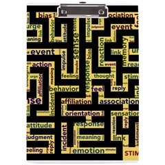 Mindset Stimulus Response Emotion A4 Acrylic Clipboard by Paksenen