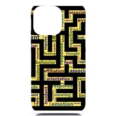 Mindset Stimulus Response Emotion Iphone 14 Pro Max Black Uv Print Case by Paksenen