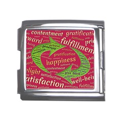 Fulfillment Satisfaction Happiness Mega Link Italian Charm (18mm) by Paksenen