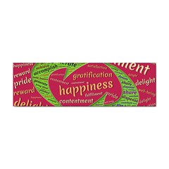 Fulfillment Satisfaction Happiness Sticker (bumper) by Paksenen