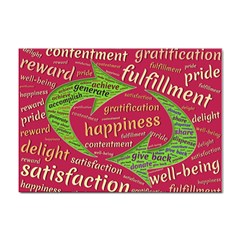 Fulfillment Satisfaction Happiness Sticker A4 (10 Pack) by Paksenen