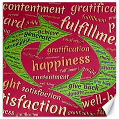 Fulfillment Satisfaction Happiness Canvas 12  X 12  by Paksenen