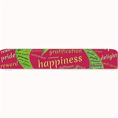 Fulfillment Satisfaction Happiness Small Bar Mat by Paksenen