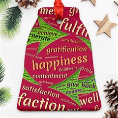 Fulfillment Satisfaction Happiness Bell Ornament (two Sides) by Paksenen