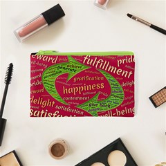 Fulfillment Satisfaction Happiness Cosmetic Bag (xs) by Paksenen