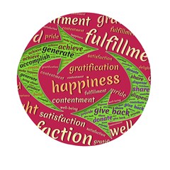 Fulfillment Satisfaction Happiness Mini Round Pill Box (pack Of 3) by Paksenen