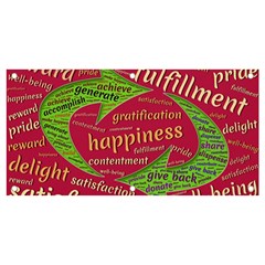 Fulfillment Satisfaction Happiness Banner And Sign 4  X 2  by Paksenen