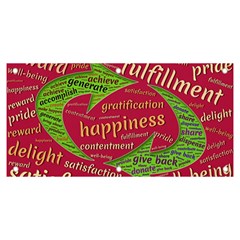 Fulfillment Satisfaction Happiness Banner And Sign 6  X 3  by Paksenen