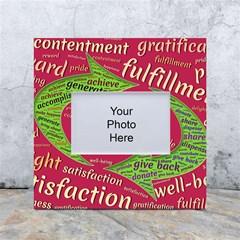 Fulfillment Satisfaction Happiness White Box Photo Frame 4  X 6  by Paksenen