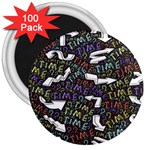 Mental Emojis Emoticons Icons 3  Magnets (100 pack) Front