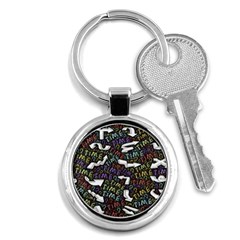 Mental Emojis Emoticons Icons Key Chain (round) by Paksenen