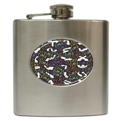 Footprints Path Mystery Unknown Hip Flask (6 Oz) by Paksenen