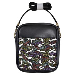 Footprints Path Mystery Unknown Girls Sling Bag by Paksenen