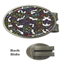 Time Nonlinear Curved Undirected Money Clips (oval)  by Paksenen