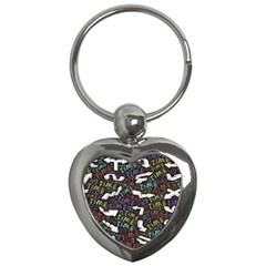 Time Nonlinear Curved Undirected Key Chain (heart) by Paksenen