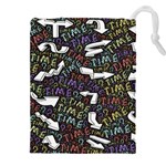 Footprints Path Mystery Unknown Drawstring Pouch (5XL) Front