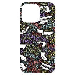 Time Nonlinear Curved Undirected Iphone 14 Pro Max Black Uv Print Case by Paksenen