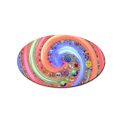 Swirl Vortex Emoji Cyclone Motion Sticker (oval)