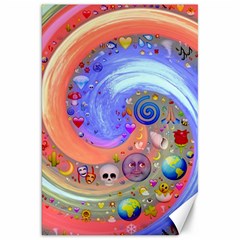 Swirl Vortex Emoji Cyclone Motion Canvas 20  X 30  by Paksenen