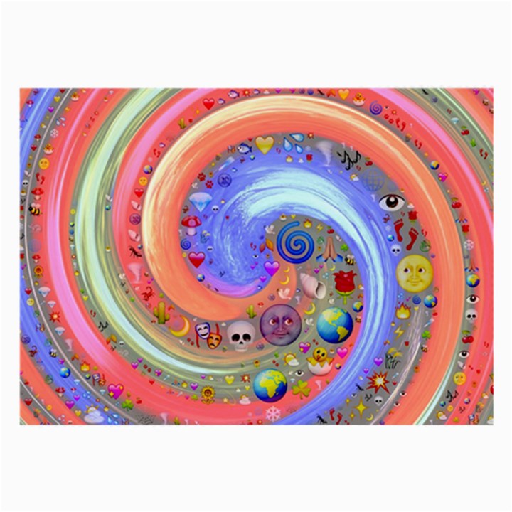 Swirl Vortex Emoji Cyclone Motion Large Glasses Cloth (2 Sides)