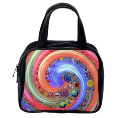 Swirl Vortex Emoji Cyclone Motion Classic Handbag (one Side) by Paksenen