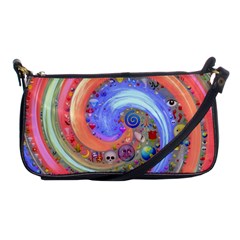 Swirl Vortex Emoji Cyclone Motion Shoulder Clutch Bag by Paksenen