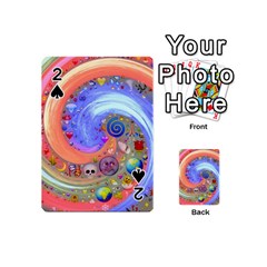 Swirl Vortex Emoji Cyclone Motion Playing Cards 54 Designs (mini) by Paksenen