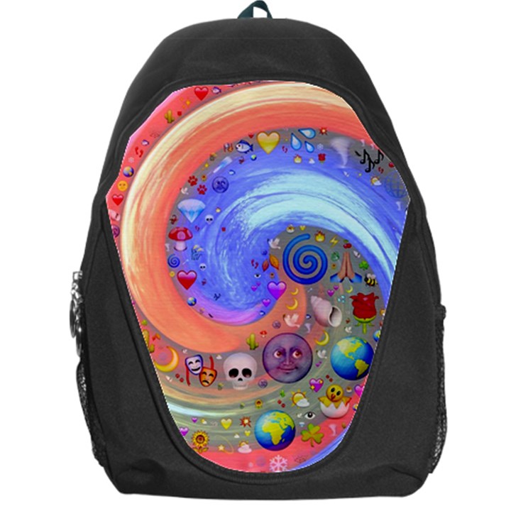 Swirl Vortex Emoji Cyclone Motion Backpack Bag