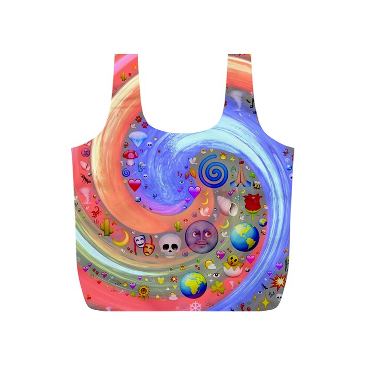 Swirl Vortex Emoji Cyclone Motion Full Print Recycle Bag (S)