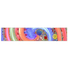 Swirl Vortex Emoji Cyclone Motion Small Premium Plush Fleece Scarf by Paksenen