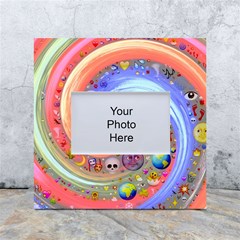 Swirl Vortex Emoji Cyclone Motion White Box Photo Frame 4  X 6  by Paksenen