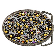 Mental Emojis Emoticons Icons Belt Buckles by Paksenen