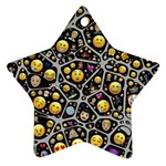 Mental Emojis Emoticons Icons Star Ornament (Two Sides) Front