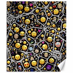 Mental Emojis Emoticons Icons Canvas 20  X 24  by Paksenen