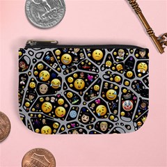 Mental Emojis Emoticons Icons Mini Coin Purse by Paksenen