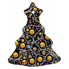 Mental Emojis Emoticons Icons Ornament (christmas Tree)  by Paksenen