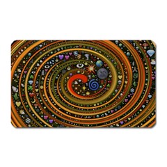 Swirl Vortex Emoji Cyclone Motion Art Magnet (rectangular) by Paksenen