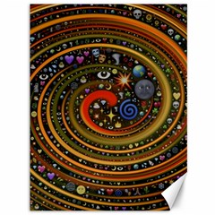 Swirl Vortex Emoji Cyclone Motion Art Canvas 36  X 48  by Paksenen